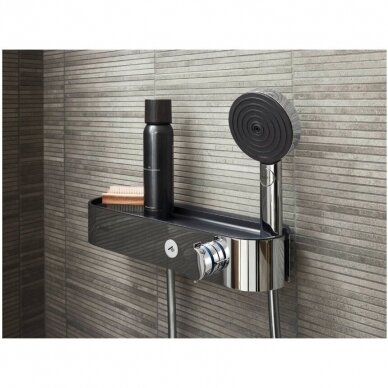 Hansgrohe ShowerTablet Select 400 termostatinis dušo maišytuvas, chromo/baltos/juodos spalvos 3