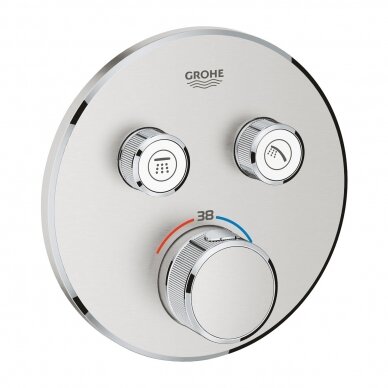 Grohe Grohtherm SmartControl potinkinis termostatinis vonios/dušo maišytuvas, įvairių spalvų 	29119 9