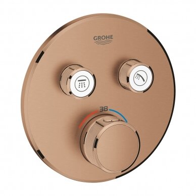 Grohe Grohtherm SmartControl potinkinis termostatinis vonios/dušo maišytuvas, įvairių spalvų 	29119 5