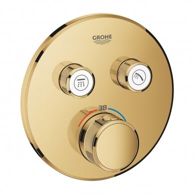 Grohe Grohtherm SmartControl potinkinis termostatinis vonios/dušo maišytuvas, įvairių spalvų 	29119 2