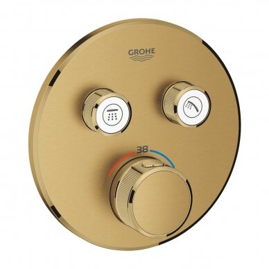 Grohe Grohtherm SmartControl potinkinis termostatinis vonios/dušo maišytuvas, įvairių spalvų 	29119 3