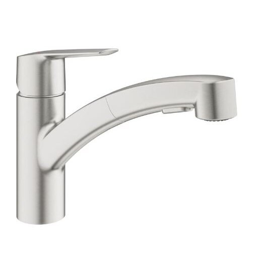 Grohe Eurosmart virtuvinis maišytuvas ištraukiamu snapu, chromo arba nerūdijančio plieno spalva 2 Grohe Eurosmart virtuvinis maišytuvas ištraukiamu snapu, chromo arba nerūdijančio plieno spalva 2