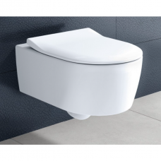 Villeroy&Boch Avento DirectFlush pakabinamas klozetas, 37 x53 cm, su sėdyne ir dangčiu, baltas