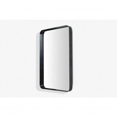 Add Home Modern veidrodis su galiniu LED apšvietimu, juodu rėmeliu, įvairių dydžių 3