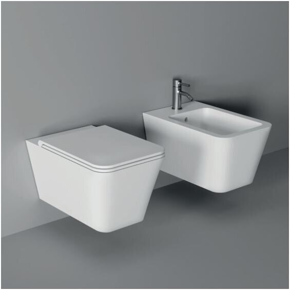 Alice Ceramica Hide Rimless pakabinamas klozetas su lėtai nusileidžiančiu dangčiu, įvairių spalvų Alice Ceramica Hide Rimless pakabinamas klozetas su lėtai nusileidžiančiu dangčiu, įvairių spalvų