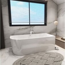 Balneo Avola laisvai pastatoma kampinė vonia, dešininė, 160 x 80 cm, balta