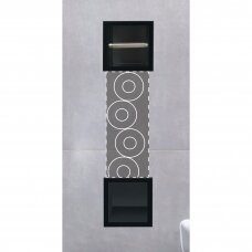 Balneo Wall-Box Paper potinkinis tualetinio popieriaus laikiklis su paslėptu dėklu, juodos spalvos