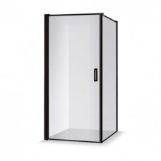 Baltijos Brasta Kristina Nero Frame dušo kabina, juodi profiliai, dydžių ir stiklo spalvų pasirinkimas