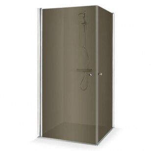 Brasta Glass Viktorija dušo kabina, blizgus profilis, dydžių ir stiklo spalvų pasirinkimas