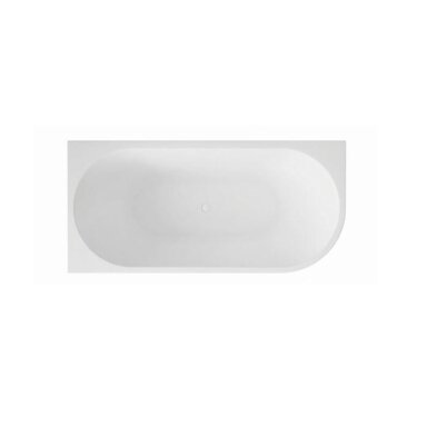 Balneo Avola No Rim laisvai pastatoma kampinė vonia, kairinė, 150 x 75 cm, balta su baltu sifono dangteliu, J0201020502-1 Balneo Avola No Rim laisvai pastatoma kampinė vonia, kairinė, 150 x 75 cm, balta su baltu sifono dangteliu, J0201020502-1