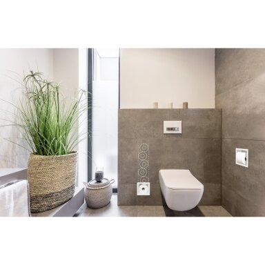 Balneo Wall-Box Paper įleidžiamas į sieną tualetinio popieriaus laikiklis, baltos spalvos