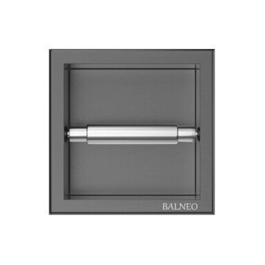Balneo Wall-Box Paper įleidžiamas į sieną tualetinio popieriaus laikiklis, gun metal Balneo Wall-Box Paper įleidžiamas į sieną tualetinio popieriaus laikiklis, gun metal