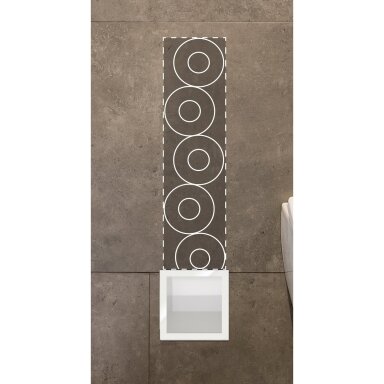 Balneo Wall-Box Paper potinkinis tualetinio popieriaus dėklas, baltos spalvos Balneo Wall-Box Paper potinkinis tualetinio popieriaus dėklas, baltos spalvos