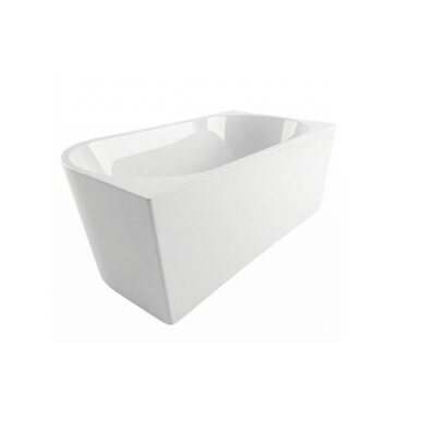 Balneo Avola No Rim laisvai pastatoma kampinė vonia, kairinė, 150 x 75 cm, balta su baltu sifono dangteliu, J0201020502-1 4 Balneo Avola No Rim laisvai pastatoma kampinė vonia, kairinė, 150 x 75 cm, balta su baltu sifono dangteliu, J0201020502-1 4