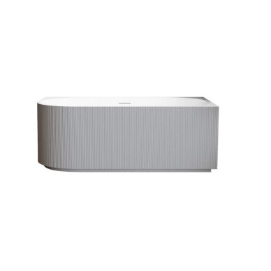 Balneo Avola No Rim rifliuota laisvai pastatoma kampinė vonia, dešininė, 150 x 75 cm, balta-pilka, su baltu sifono dangteliu, J0301020402-4 2 Balneo Avola No Rim rifliuota laisvai pastatoma kampinė vonia, dešininė, 150 x 75 cm, balta-pilka, su baltu sifono dangteliu, J0301020402-4 2