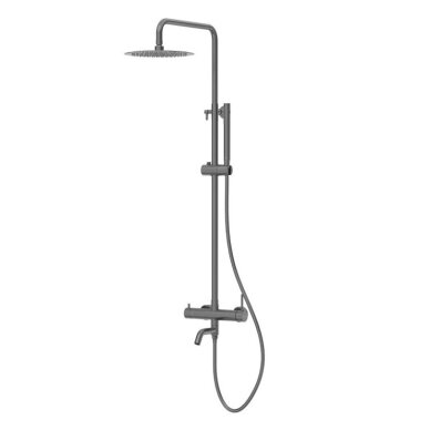 Balneo Cascade virštinkinė vonios/dušo sistema, Gun Metal, H0301070505 5 Balneo Cascade virštinkinė vonios/dušo sistema, Gun Metal, H0301070505 5