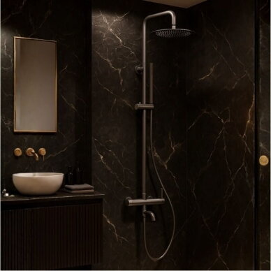 Balneo Cascade virštinkinė vonios/dušo sistema, Gun Metal, H0301070505 6 Balneo Cascade virštinkinė vonios/dušo sistema, Gun Metal, H0301070505 6