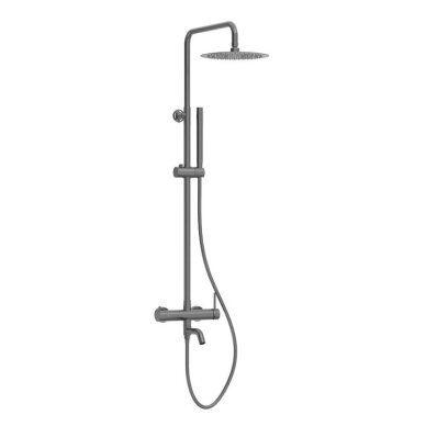 Balneo Cascade virštinkinė vonios/dušo sistema, Gun Metal, H0301070505 Balneo Cascade virštinkinė vonios/dušo sistema, Gun Metal, H0301070505