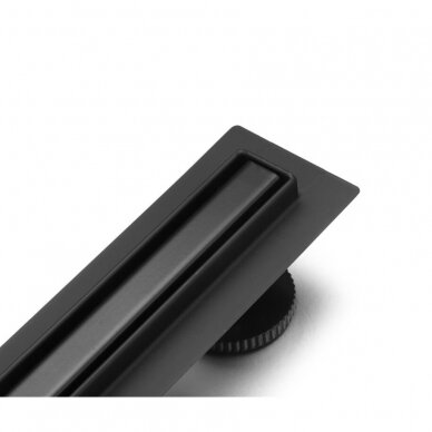 Balneo Slim & Low dušo latakas, įvairių dydžių, juodos spalvos 2