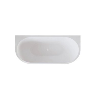 Balneo Viva No Rim laisvai pastatoma rifliuota sieninė vonia, 150 x 75 cm, balta-pilka, su baltu sifono dangteliu, J0301020103-4 3 Balneo Viva No Rim laisvai pastatoma rifliuota sieninė vonia, 150 x 75 cm, balta-pilka, su baltu sifono dangteliu, J0301020103-4 3