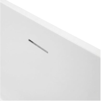 Balneo Viva No Rim laisvai pastatoma rifliuota sieninė vonia, 150 x 75 cm, balta-pilka, su baltu sifono dangteliu, J0301020103-4 7 Balneo Viva No Rim laisvai pastatoma rifliuota sieninė vonia, 150 x 75 cm, balta-pilka, su baltu sifono dangteliu, J0301020103-4 7