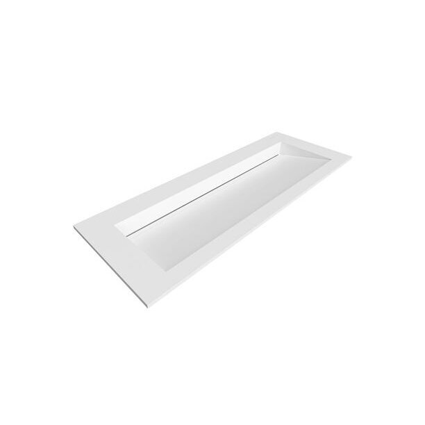 Balneo Alveria akmens masės baldinis praustuvas, 120 x 45 cm, baltas 3 Balneo Alveria akmens masės baldinis praustuvas, 120 x 45 cm, baltas 3