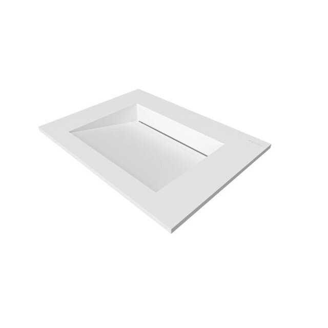 Balneo Alveria akmens masės baldinis praustuvas, 60 x 45 cm, baltas 4 Balneo Alveria akmens masės baldinis praustuvas, 60 x 45 cm, baltas 4