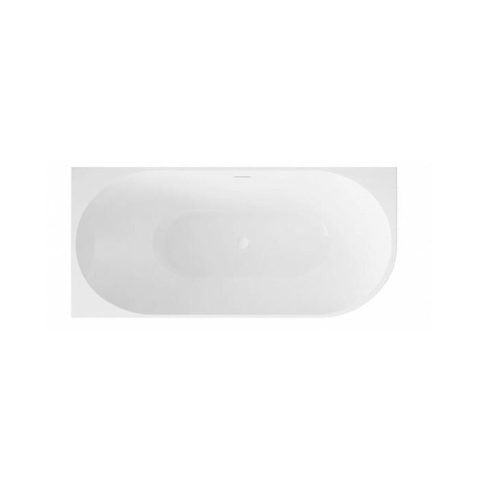Balneo Avola No Rim rifliuota laisvai pastatoma kampinė vonia, kairinė, 150 x 75 cm, balta-juoda, su baltu sifono dangteliu, J0301020502-7 4 Balneo Avola No Rim rifliuota laisvai pastatoma kampinė vonia, kairinė, 150 x 75 cm, balta-juoda, su baltu sifono dangteliu, J0301020502-7 4