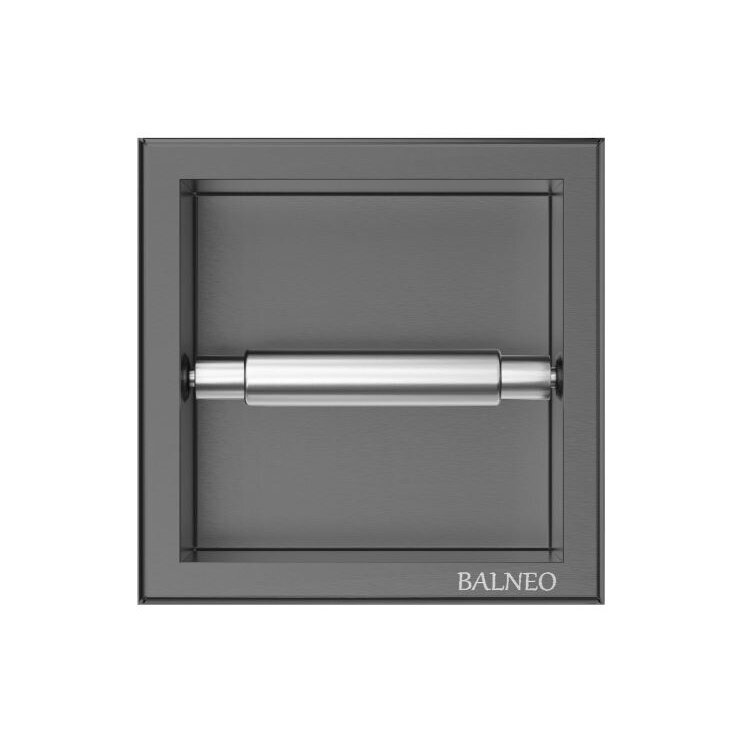 Balneo Wall-Box Paper įleidžiamas į sieną tualetinio popieriaus laikiklis, gun metal Balneo Wall-Box Paper įleidžiamas į sieną tualetinio popieriaus laikiklis, gun metal