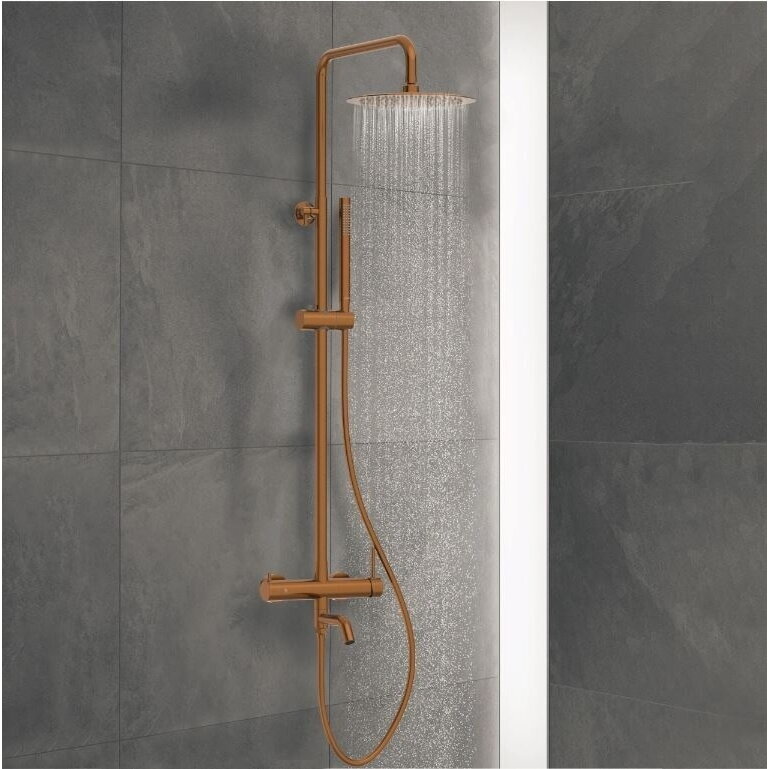 Balneo Cascade virštinkinė vonios/dušo sistema, braižyto vario spalvos, H0301050505 1 Balneo Cascade virštinkinė vonios/dušo sistema, braižyto vario spalvos, H0301050505 1