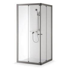 Brasta Glass Rasa dušo kabina su stumdomomis durimis, dydžių ir stiklo spalvų pasirinkimas