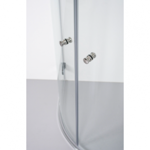 Brasta Glass Julija pusapvalė dušo kabina, 90x90 cm, chromas