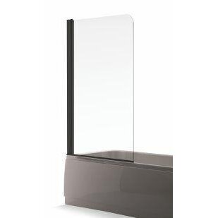 Brasta Glass Maja Nero Frame vonios sienelė su juodu profiliu, dydžių pasirinkimas