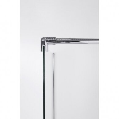 Brasta Glass Ema dušo sienelė 80, 90, 100 cm, aukštis 190 cm, blizgus profilis, skaidrus stiklas 3