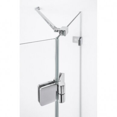 Brasta Glass Inga penkiakampė dušo kabina, dydžių ir stiklo spalvų pasirinkimas 1