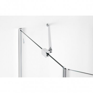Brasta Glass Lina penkiakampė dušo kabina, dydžių ir stiklo spalvų pasirinkimas 4