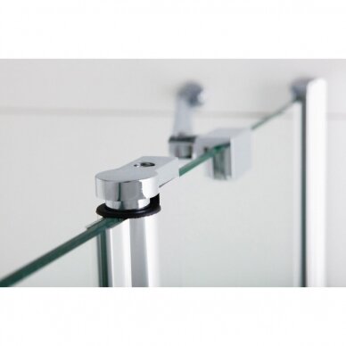 Brasta Glass Lina penkiakampė dušo kabina, dydžių ir stiklo spalvų pasirinkimas 5