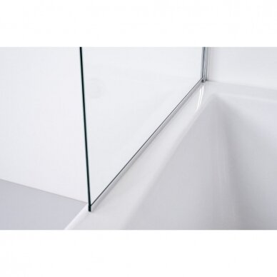 Brasta Glass Mija vonios sienelė, dydžių ir stiklo spalvų pasirinkimas 2