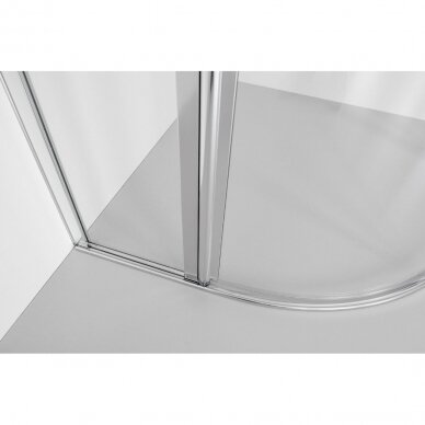 Brasta Glass Sonata pusapvalė dušo kabina, dydžių ir stiklo spalvų pasirinkimas 2