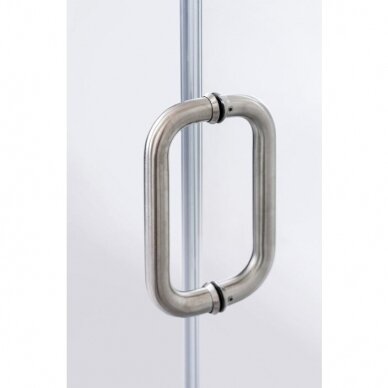 Brasta Glass Vaiva penkiakampė dušo kabina, dydžių ir stiklo spalvų pasirinkimas 1