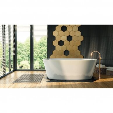 Corsan Salina E026 akrilinė laisvai pastatoma vonia, 160 x 75 cm, balta 3