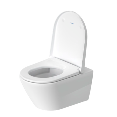 Duravit D-Neo pakabinamas klozetas su lėtai nusileidžiančiu dangčiu, baltas 45770900A1 Duravit D-Neo pakabinamas klozetas su lėtai nusileidžiančiu dangčiu, baltas 45770900A1