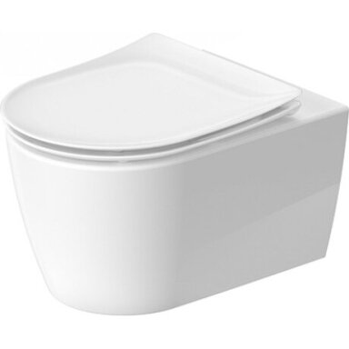Duravit Soleil by Starck HygieneFlush Rimless pakabinamas klozetas su lėtai nusileidžiančiu dangčiu, baltas 45910920A1 Duravit Soleil by Starck HygieneFlush Rimless pakabinamas klozetas su lėtai nusileidžiančiu dangčiu, baltas 45910920A1
