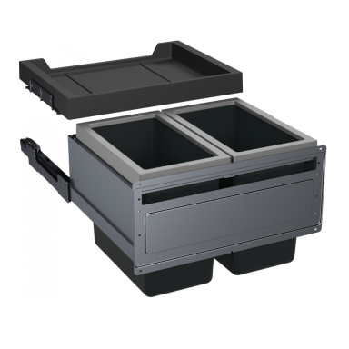 Franke Sorter FX 60 26-26 šiukšliadėžė 60 l, 2x26 l, 121.0557.764 Franke Sorter FX 60 26-26 šiukšliadėžė 60 l, 2x26 l, 121.0557.764