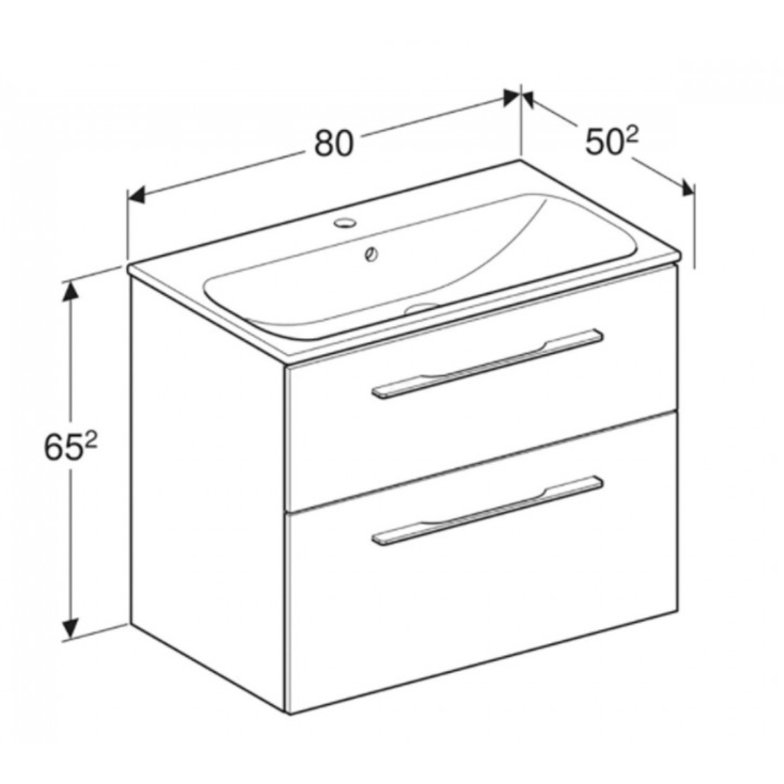 Geberit Selnova Square praustuvas su pakabinama spintele, 800x652x502 mm, baltos spavos 1 Geberit Selnova Square praustuvas su pakabinama spintele, 800x652x502 mm, baltos spavos 1