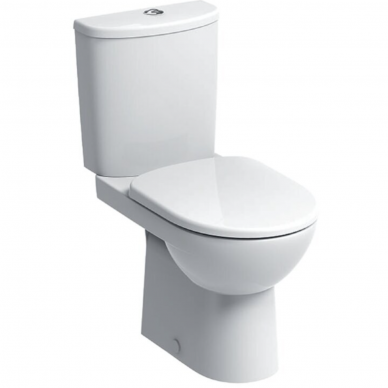Geberit Selnova Square Rimfree WC klozetas 530x355 mm su bakeliu ir su lėtai nusileidžiančiu dangčiu 1
