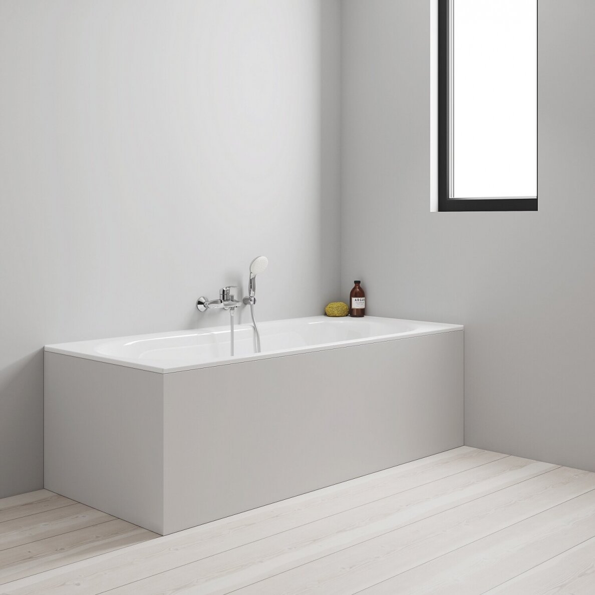 GROHE Eurosmart vonios maišytuvo, rankinio dušelio ir žarnos rinkinys, vandenį taupantis, chromas, 3330220A 1