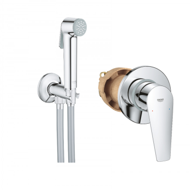 Grohe Bauedge potinkinis bide maišytuvo ir Tempesta dušelio komplektas, chromas Grohe Bauedge potinkinis bide maišytuvo ir Tempesta dušelio komplektas, chromas