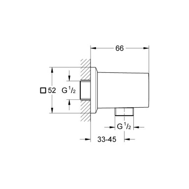 Grohe Euphoria Cube+ Stick dušo galvutė, chromas 27884001 Grohe Euphoria Cube+ Stick dušo galvutė, chromas 27884001