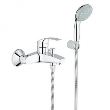 GROHE Eurosmart vonios maišytuvo, rankinio dušelio ir žarnos rinkinys, vandenį taupantis, chromas, 3330220A GROHE Eurosmart vonios maišytuvo, rankinio dušelio ir žarnos rinkinys, vandenį taupantis, chromas, 3330220A